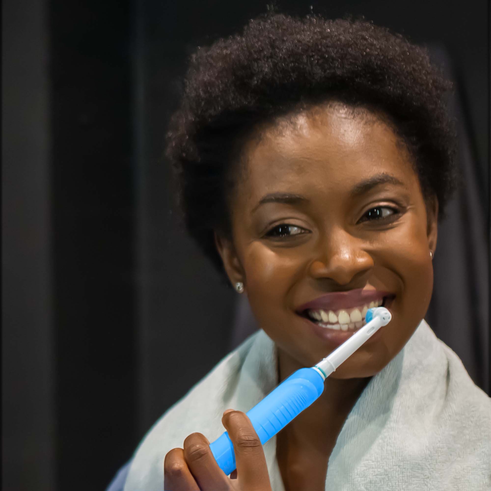 Him’s and Her’s Pursonic USB Rechargeable Rotary Toothbrush Bundle with 6 Brush Heads and UV Sanitizer Design