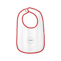 Rabbit Skins Infant Contrast Trim Terry Bib