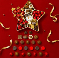 Christmas Chocolate Bon Bons Star Tin – Gourmet Holiday Gift