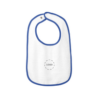 Rabbit Skins Infant Contrast Trim Terry Bib