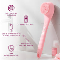2-Piece Cleansing Brush Bundle – Complete Face & Body Skincare Set