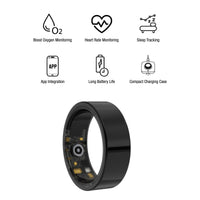 Everyday Wellness Smart Ring – Sleek Health & Sleep Tracker with Magnetic Charging Base