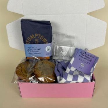 Milk Glass + Cookies + Coffee Gift