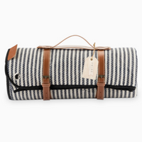 Picnic Blanket with Leather Straps