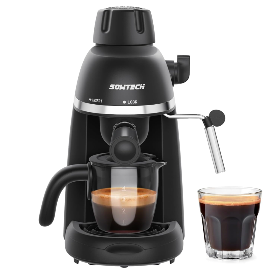 Espresso Coffee Machine - Cappuccino & Latte Maker