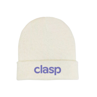 Clasp Acrylic Knit Beanie