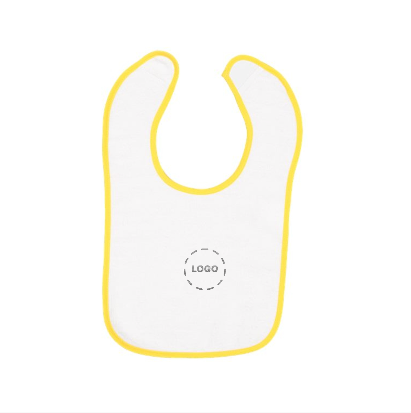 Rabbit Skins Infant Contrast Trim Terry Bib