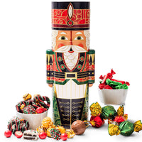 Nutcracker Soldier Keepsake Tin Filled with Holiday Snack Mix