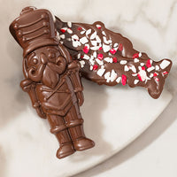 Peppermint Bark Gift Tin with Holiday-Shaped Chocolates