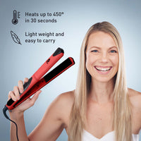 Professional Salon Quality Flat Iron Hair Straightener With A Free Travel Straightener