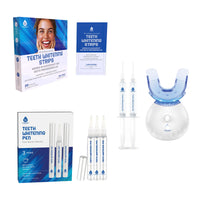 Complete Smile Whitening Bundle – LED Whitening Kit + Whitening Pens + Professional Whitening Strips