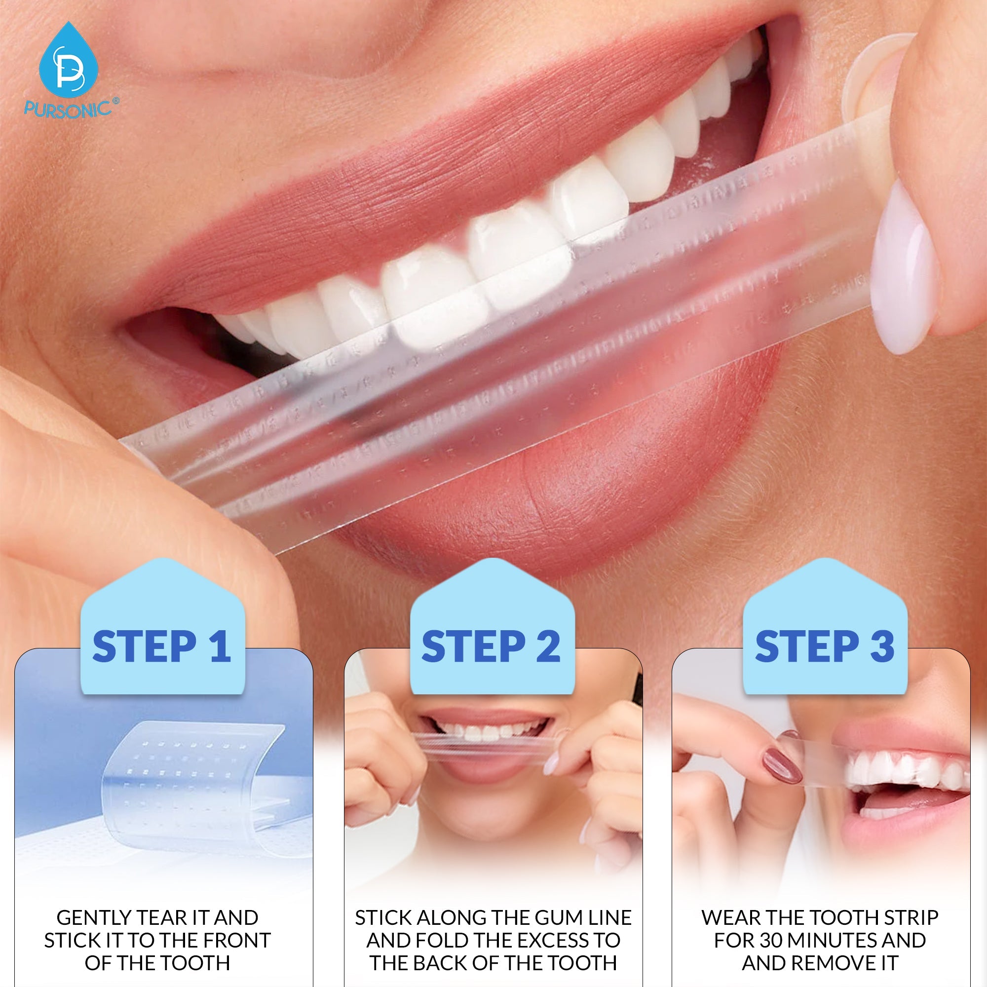 Complete Smile Whitening Bundle – LED Whitening Kit + Whitening Pens + Professional Whitening Strips