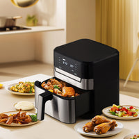 Air fryer XL Premium Ceramic Coated PTFE PFOA Free - 7QT SS