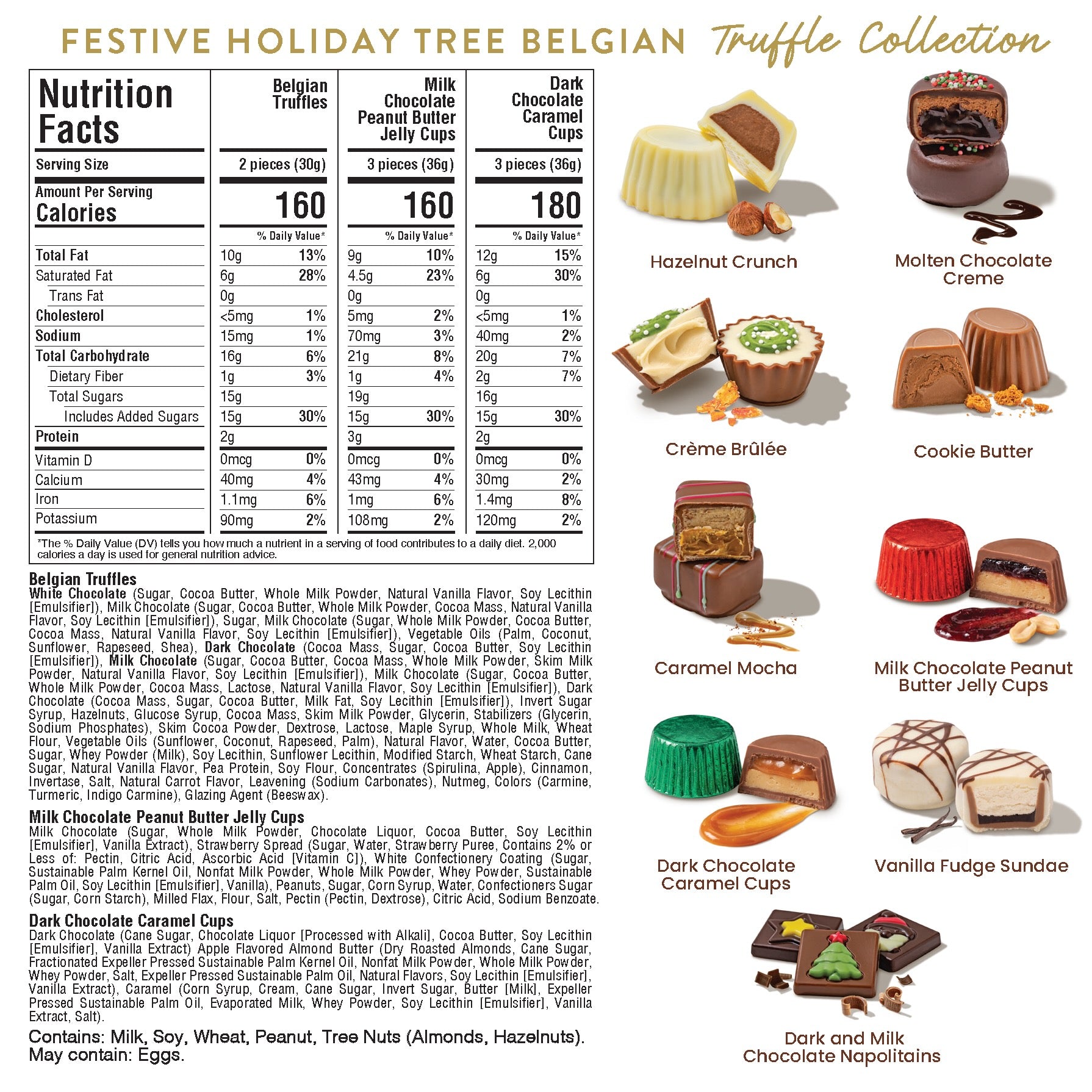 Festive Forest Belgian Truffle Tree