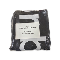 6ft Table Throw - Black