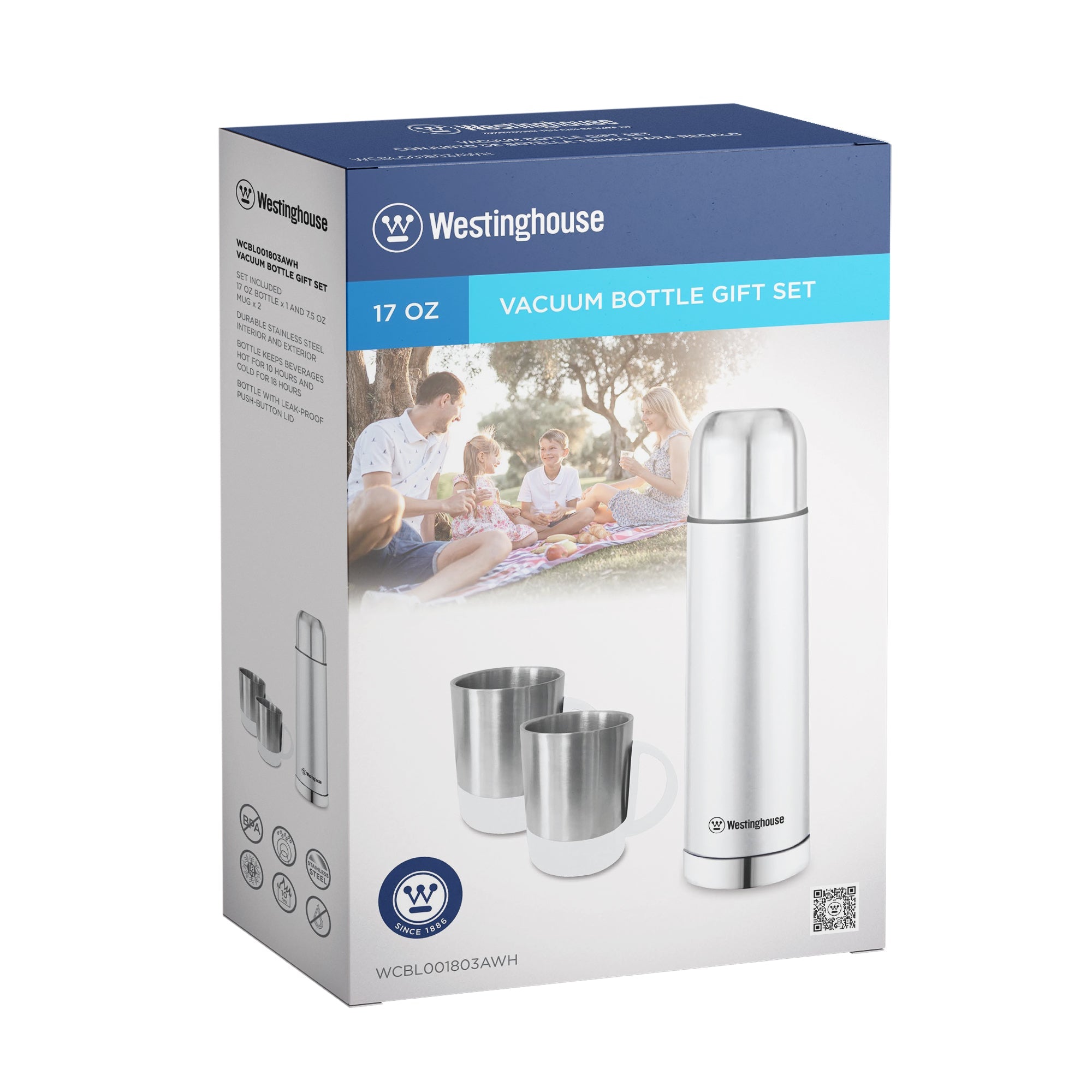 Westinghouse Thermos Flask Gift Set - 5 colors - Red