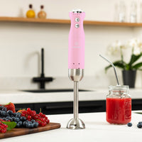 Retro Multi-Speed Hand Blender - Pink