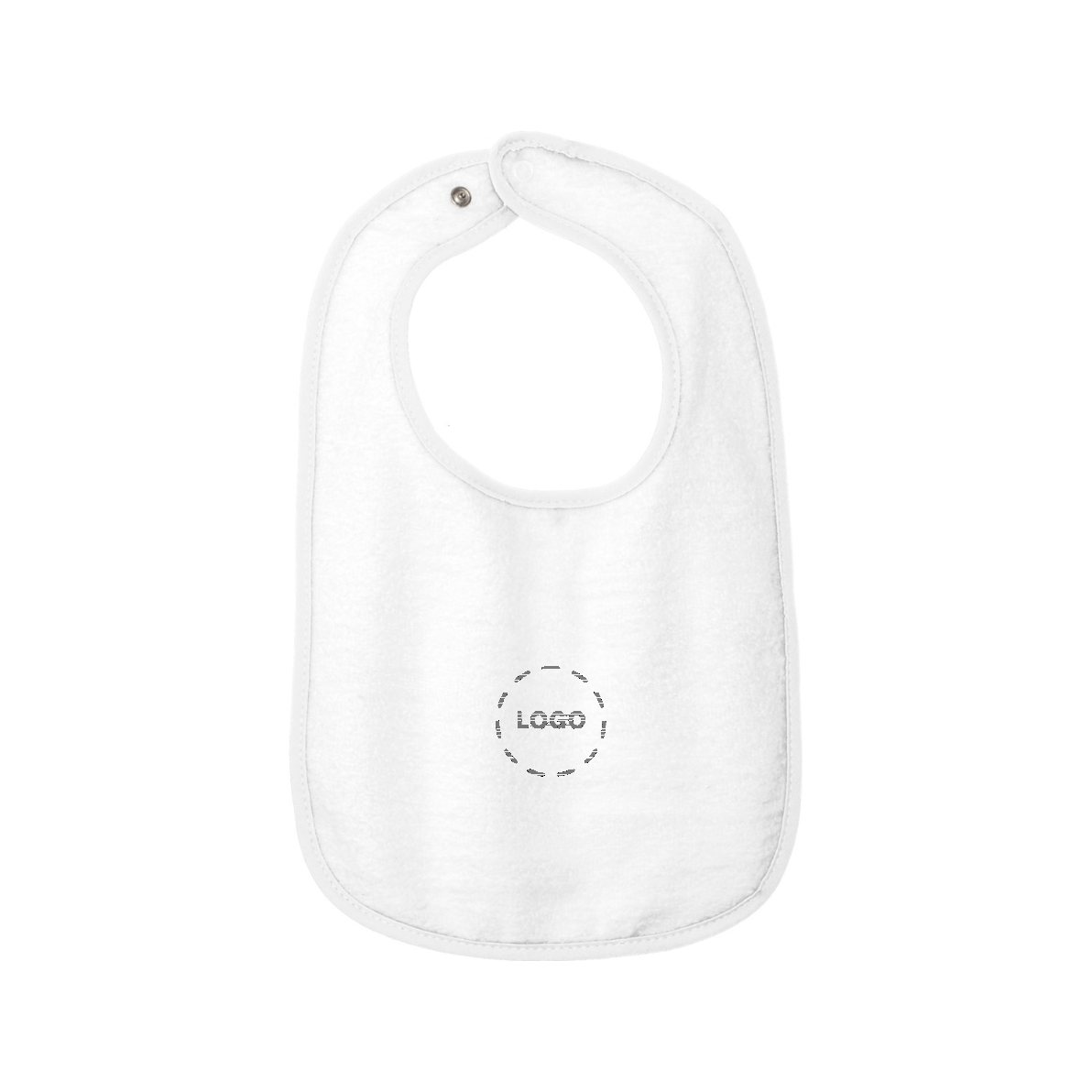 Rabbit Skins Infant Contrast Trim Terry Bib