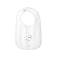 Rabbit Skins Infant Contrast Trim Terry Bib