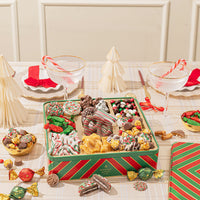 Christmas Tin with Assorted Holiday Treats- Extra Large