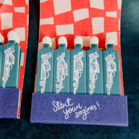 Race Car Printed Matchbook