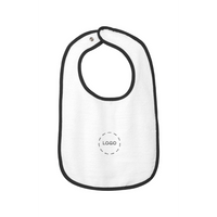 Rabbit Skins Infant Contrast Trim Terry Bib