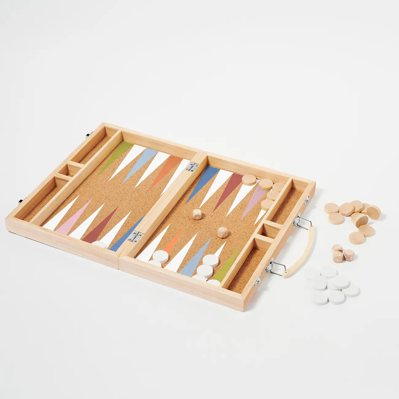 Wooden Backgammon Majorelle