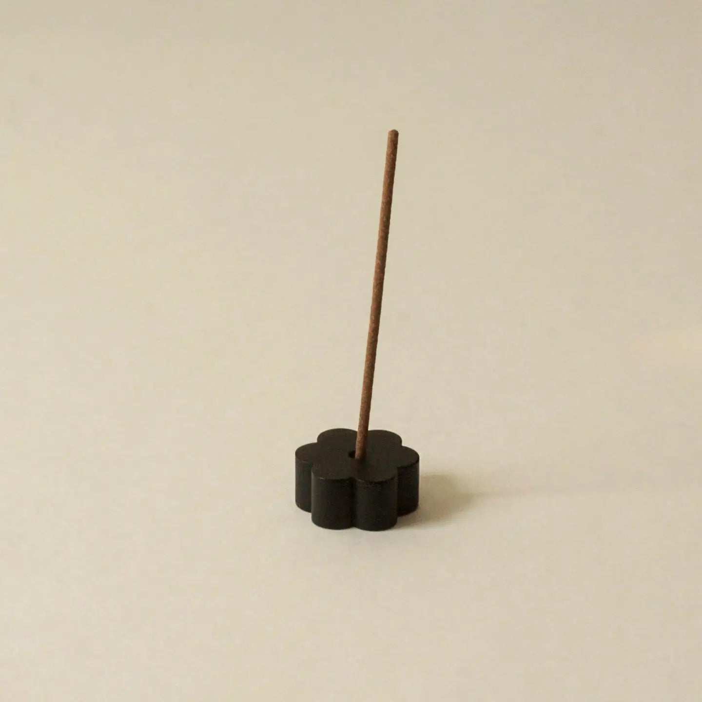 Flower Black Brass Incense Holder