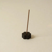 Flower Black Brass Incense Holder