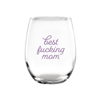 Best F*cking Mom Wine Glass