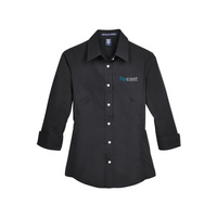 Devon & Jones Ladies' Perfect Fit 3/4-Sleeve Stretch Poplin Blouse