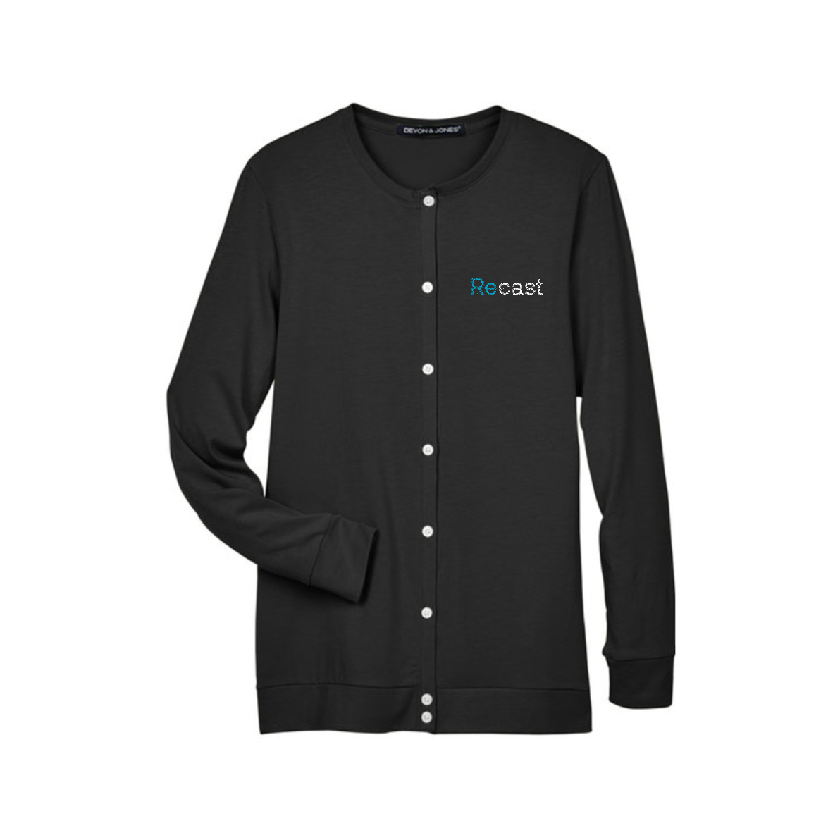Devon & Jones Ladies' Ribbon Cardigan