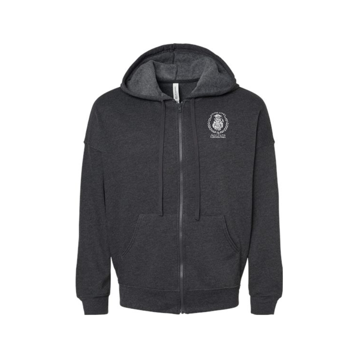 Bella + Canvas Unisex Sponge Fleece Full-Zip Hoodie - Hippo