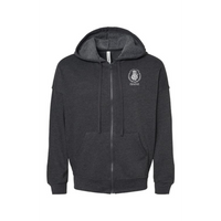 Bella + Canvas Unisex Sponge Fleece Full-Zip Hoodie - Hippo