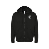 Bella + Canvas Unisex Sponge Fleece Full-Zip Hoodie - Hippo
