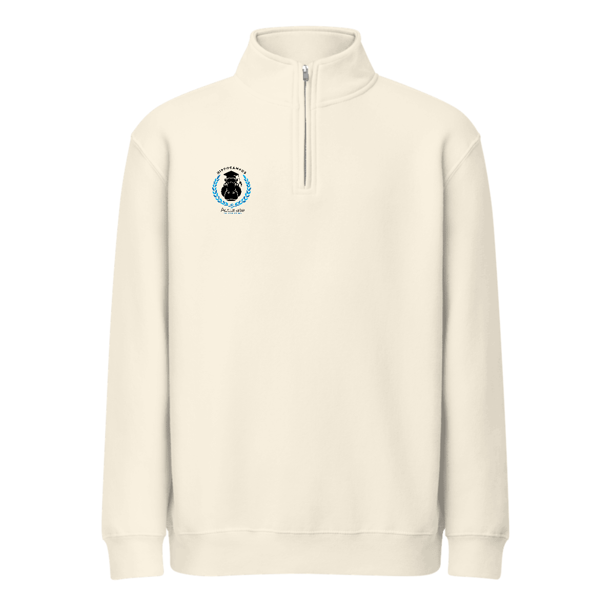 Unisex Premium Quarter Zip Sweatshirt - Hippo