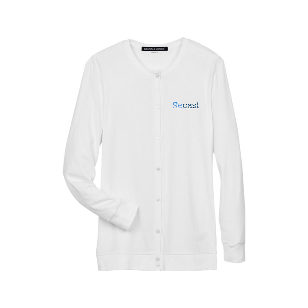 Devon & Jones Ladies' Ribbon Cardigan