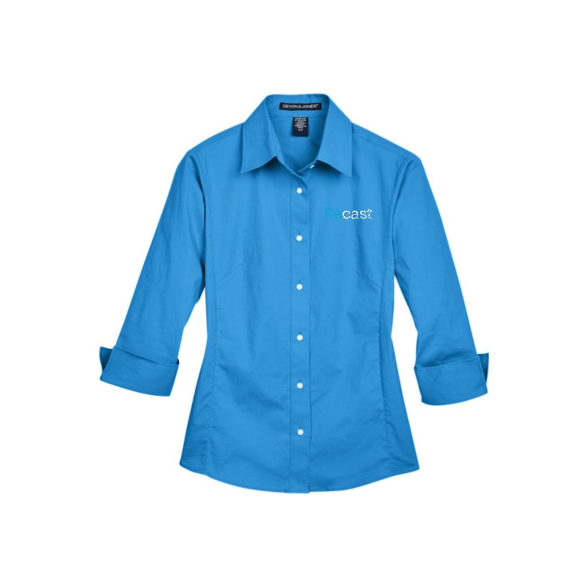 Devon & Jones Ladies' Perfect Fit 3/4-Sleeve Stretch Poplin Blouse