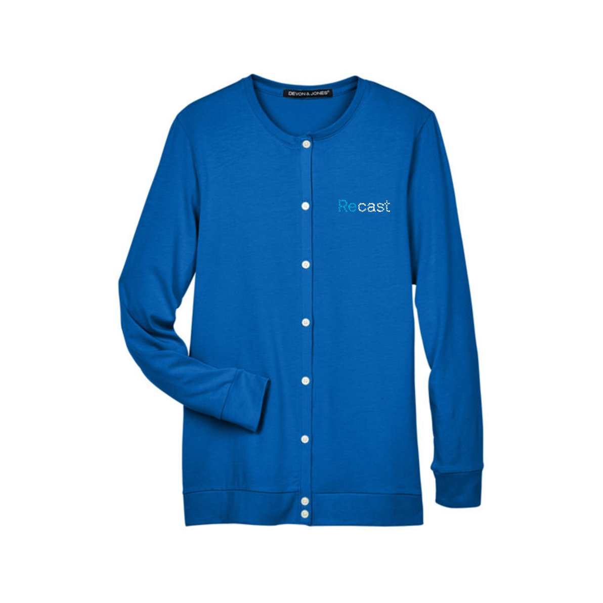 Devon & Jones Ladies' Ribbon Cardigan