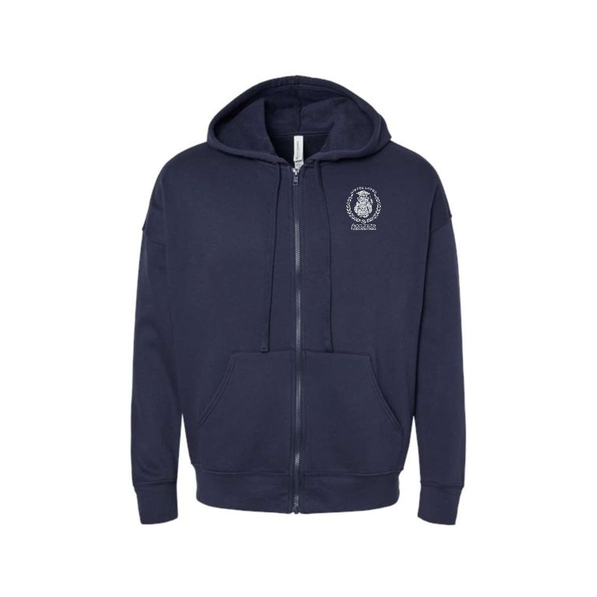 Bella + Canvas Unisex Sponge Fleece Full-Zip Hoodie - Hippo