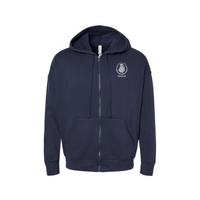 Bella + Canvas Unisex Sponge Fleece Full-Zip Hoodie - Hippo