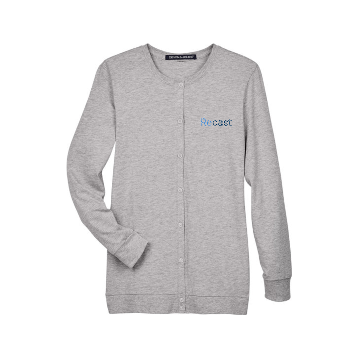 Devon & Jones Ladies' Ribbon Cardigan
