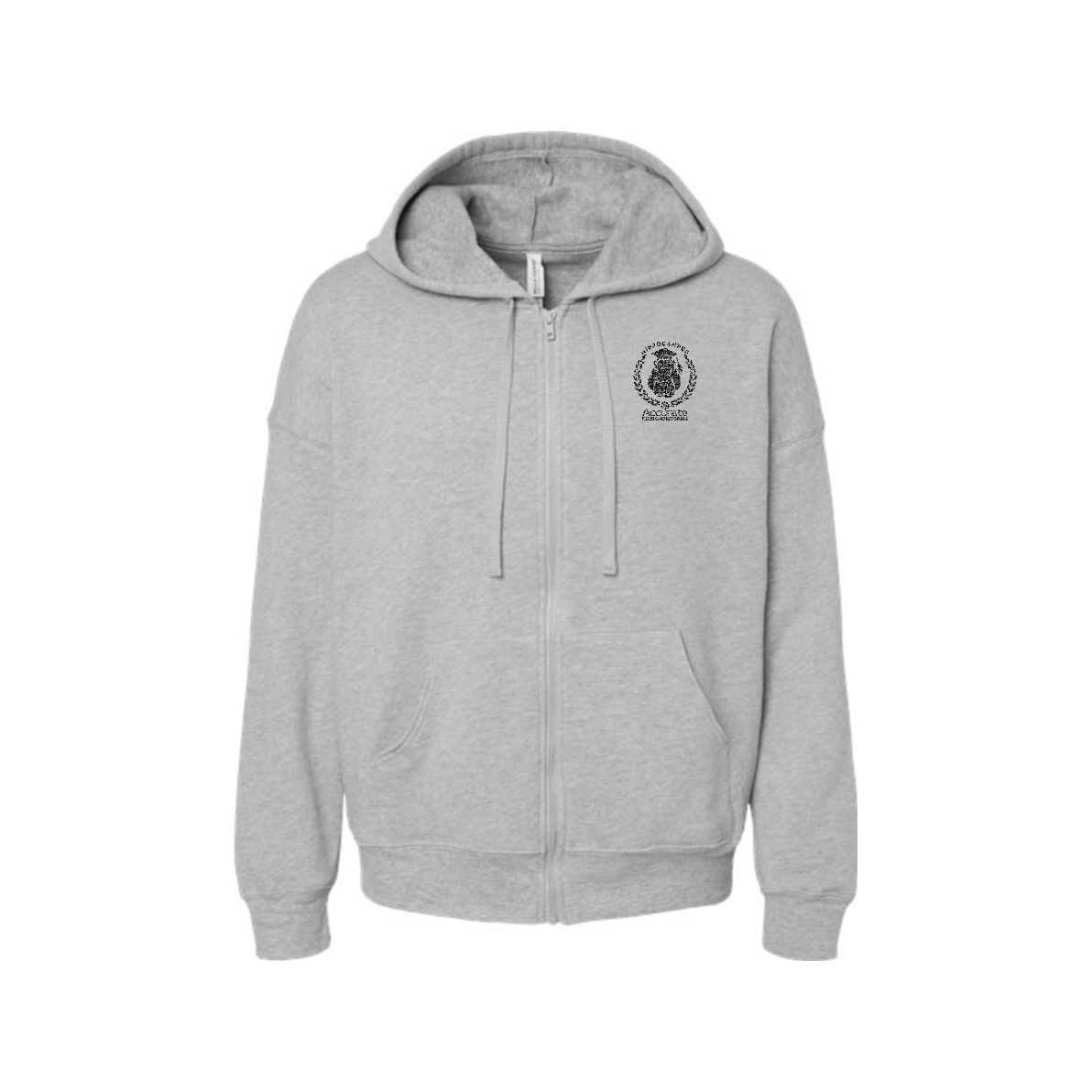 Bella + Canvas Unisex Sponge Fleece Full-Zip Hoodie - Hippo