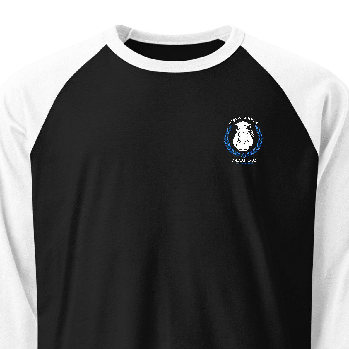 Unisex 3/4 Sleeve Raglan Shirt - Hippo
