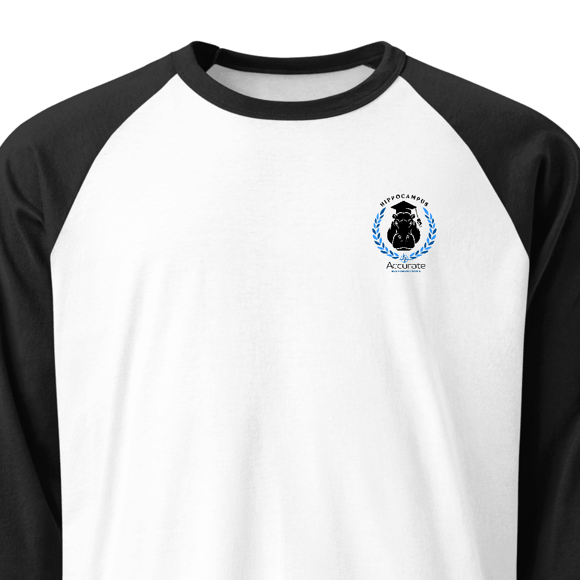 Unisex 3/4 Sleeve Raglan Shirt - Hippo