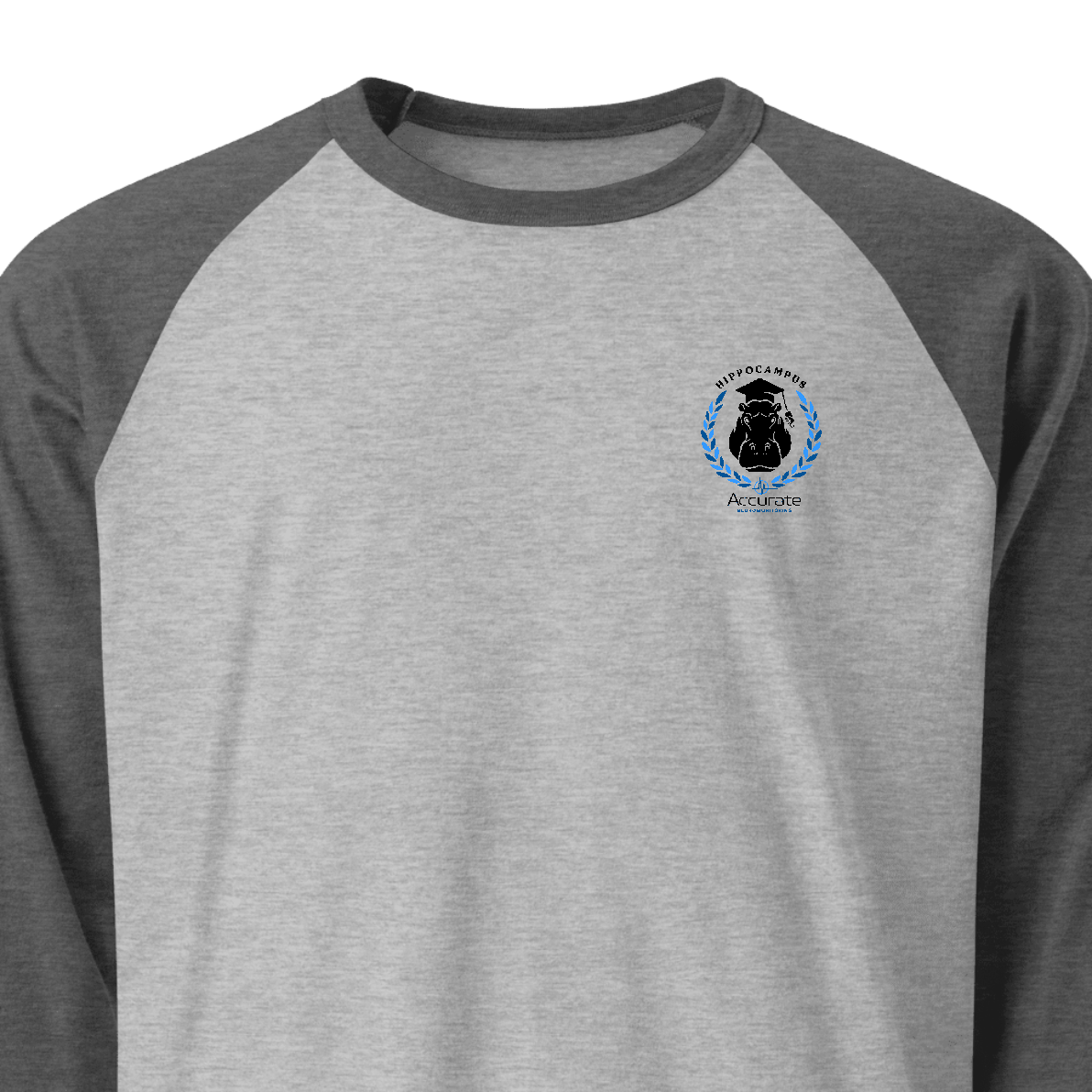 Unisex 3/4 Sleeve Raglan Shirt - Hippo