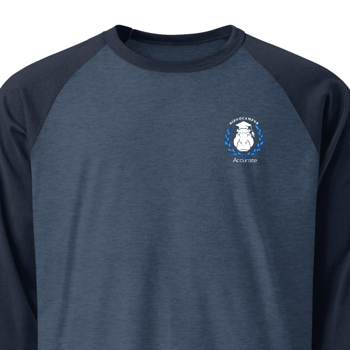Unisex 3/4 Sleeve Raglan Shirt - Hippo