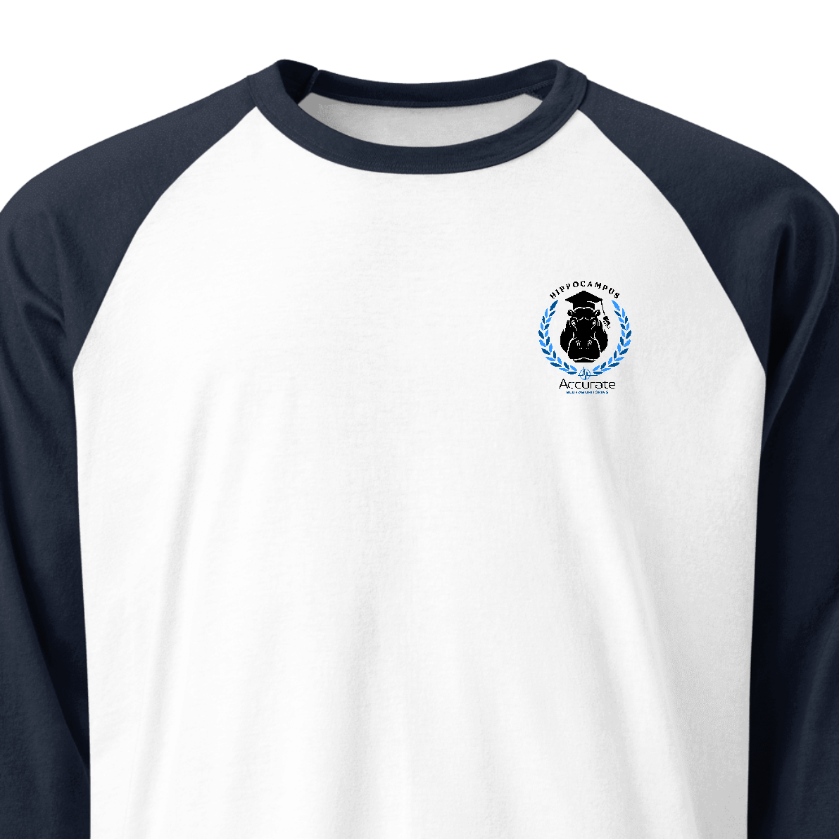 Unisex 3/4 Sleeve Raglan Shirt - Hippo