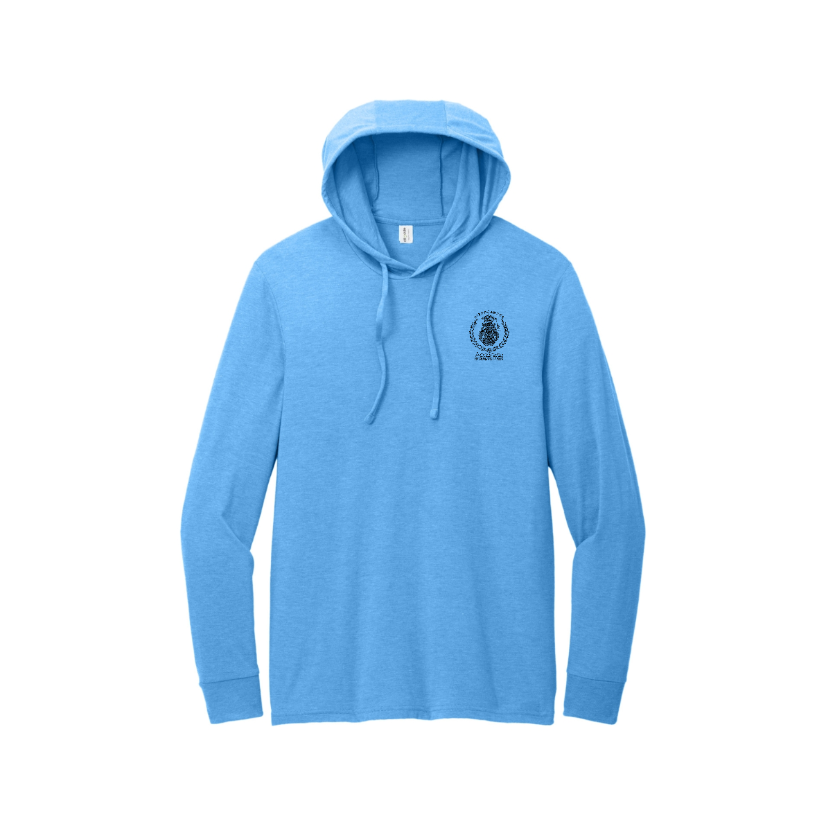 Allmade Unisex Tri-Blend Hoodie Tee - Hippo