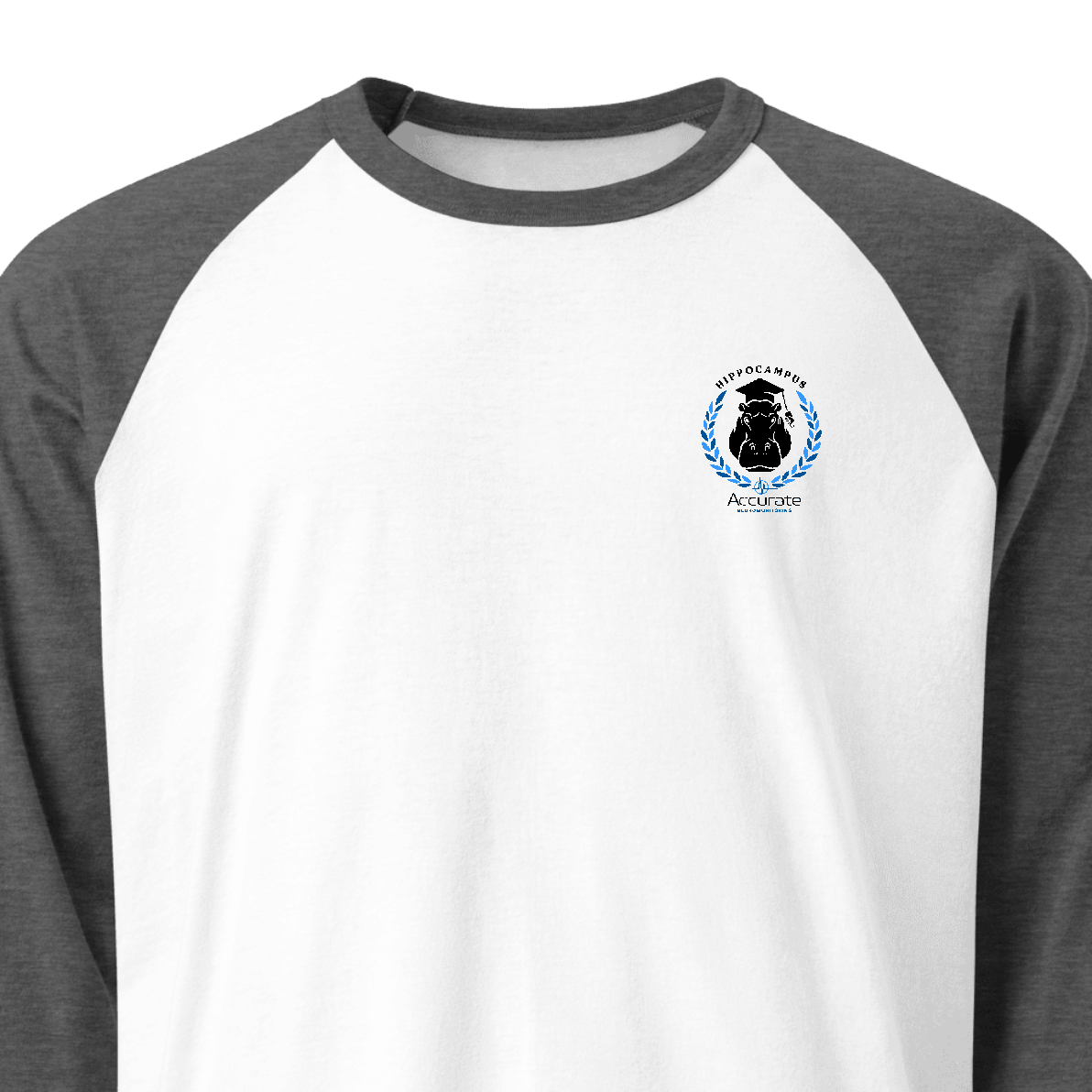 Unisex 3/4 Sleeve Raglan Shirt - Hippo